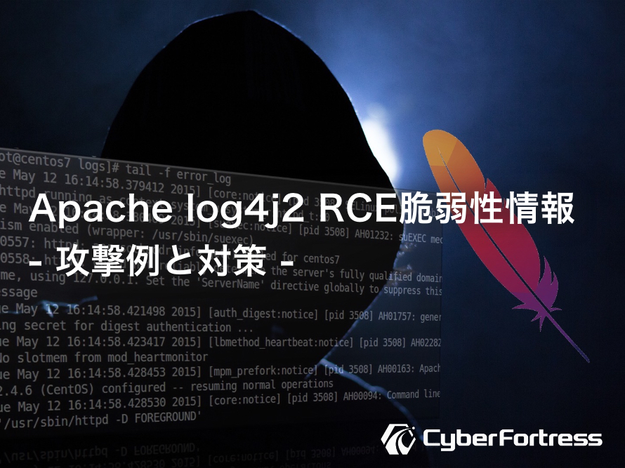 Apache log4j2脆弱性